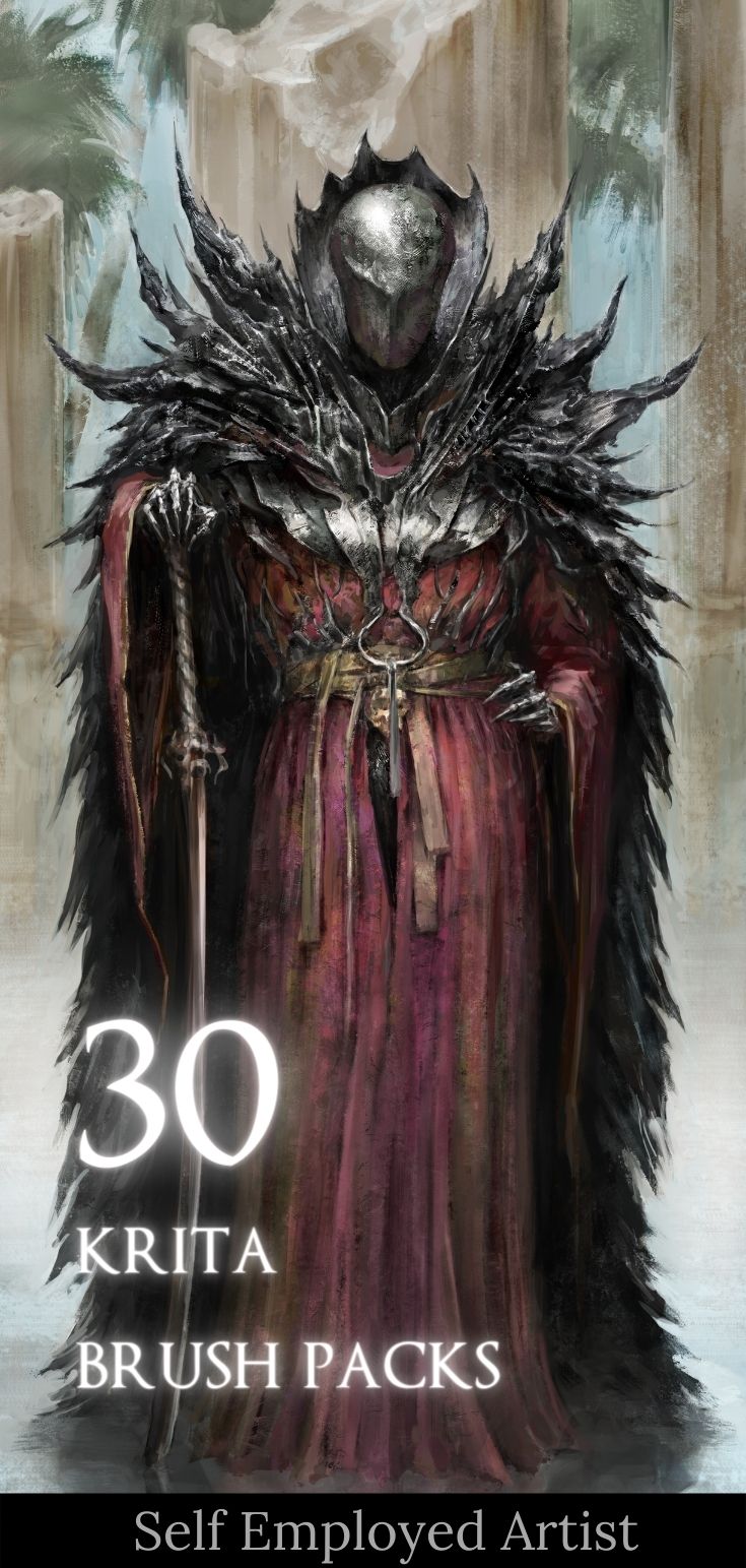 Loads of Brushpacks for Krita! + Exploring Krita's Brush Engines